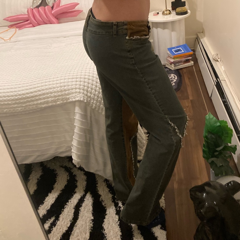 y2k patchwork jeans - image 7